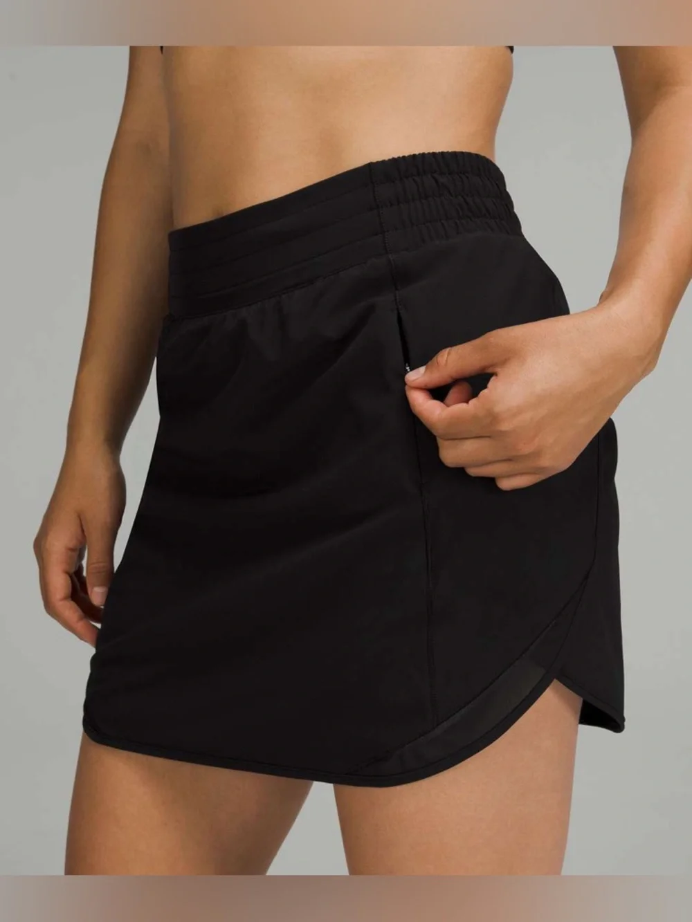 Lululemon Hotty Hot High-Rise Skirt *Long - Black - Picture 1 of 4